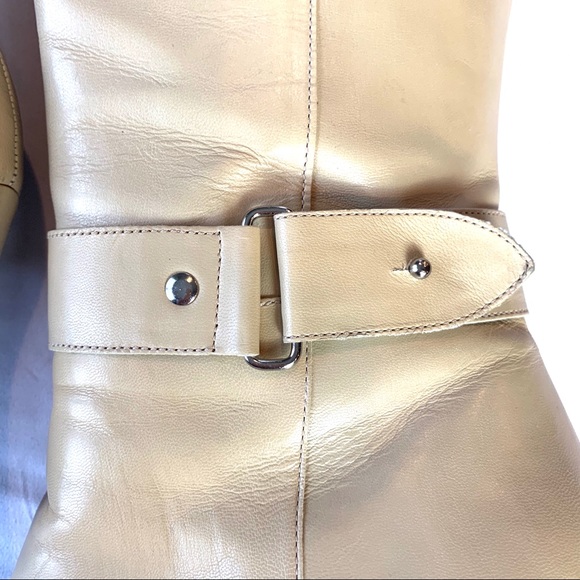 Gianni Bini Mid Calf Length Cream Boots 9 - Picture 2 of 8